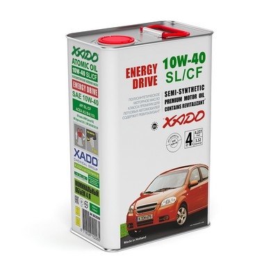 Моторне масло XADO Atomic Oil 10W-40 SL/CF 4л